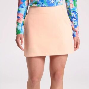 WALTER HAGEN PERFORMANCE 11 LIGHTWEIGHT GOLF SKIRT - PEACH FUZZ